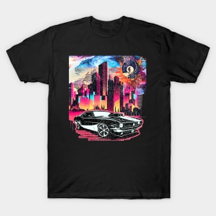 Let's Live Fast Car Motivational inspirational Funny Muscle Car lover  Hot Road, Racing Vintage 70s Car Rally Racing Lover Gifts  T-Shirt